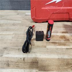 HOUSTON LOCATION - AS-IS Milwaukee 100 ft. REDLITHIUM Lithium-Ion USB Green Rechargeable Cross Line Laser Level with Charger
