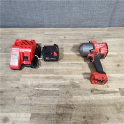HOUSTON LOCATION - AS-IS Milwaukee M18 FUEL 1/2 in. Cordless Brushless Impact Wrench Kit (Battery & Charger)