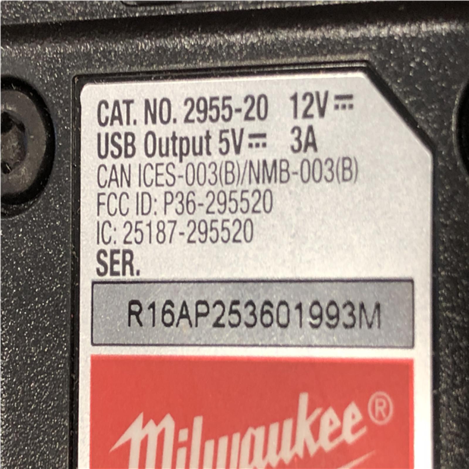 AS-IS - Milwaukee 12-Volt Lithium-Ion Cordless Bluetooth Jobsite Speaker with PACKOUT Compatibility