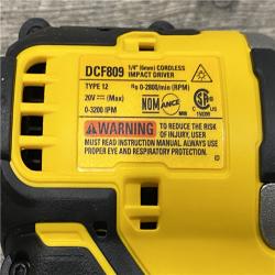 AS-IS DEWALT Atomic 20V Max Lithium-Ion Brushless Cordless Compact 1/4 in. Impact Driver Kit