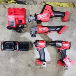 HOUSTON LOCATION - AS-IS (APPEARS LIKE NEW) Milwaukee Electric - M18 4-Tool Combo KIT