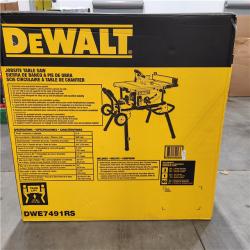 NEW! DEWALT 15 Amp Corded 10 in. Job Site Table Saw with Rolling Stand