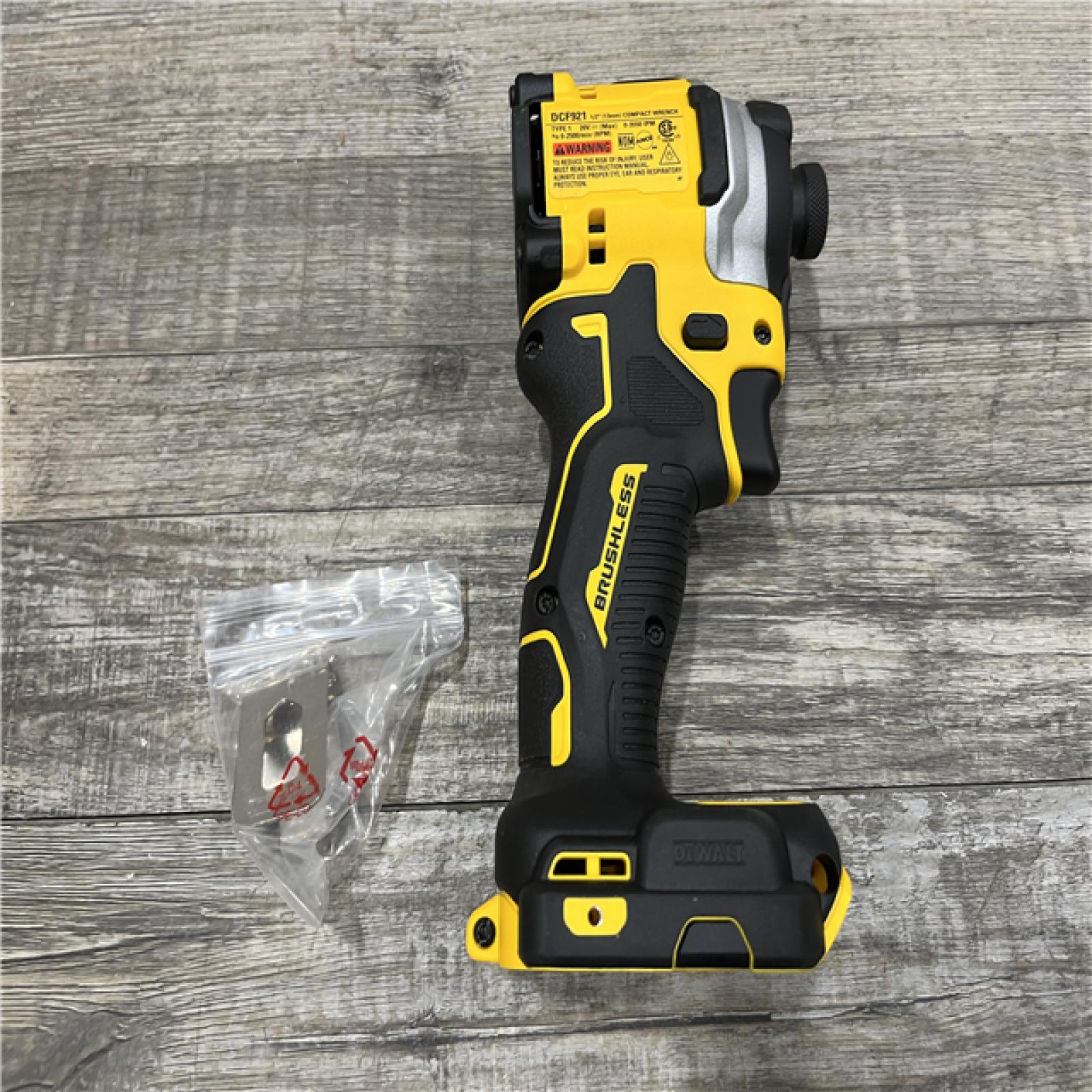 AS-IS DEWALT ATOMIC 20V MAX Cordless Brushless 1/2 in. Variable Speed Impact Wrench (Tool Only)