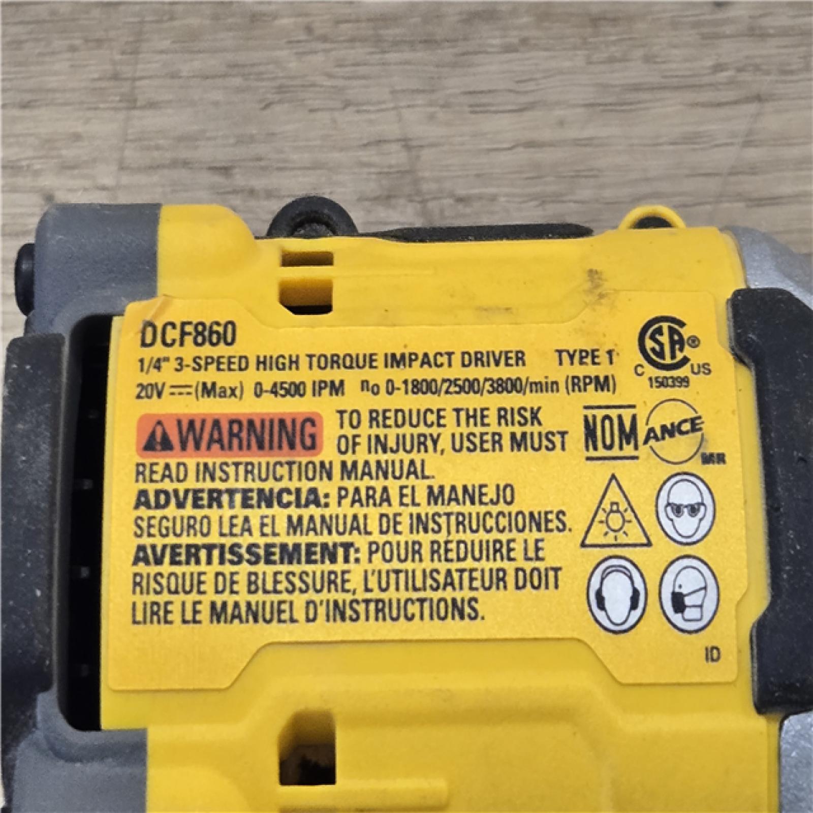 AS-IS DEWALT 20V MAX XR Cordless Impact Driver (Tool Only)