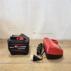 AS-IS- Milwaukee 18-Volt Lithium-Ion REDLITHIUM FORGE Starter Kit with 12. 0Ah Battery and Charger
