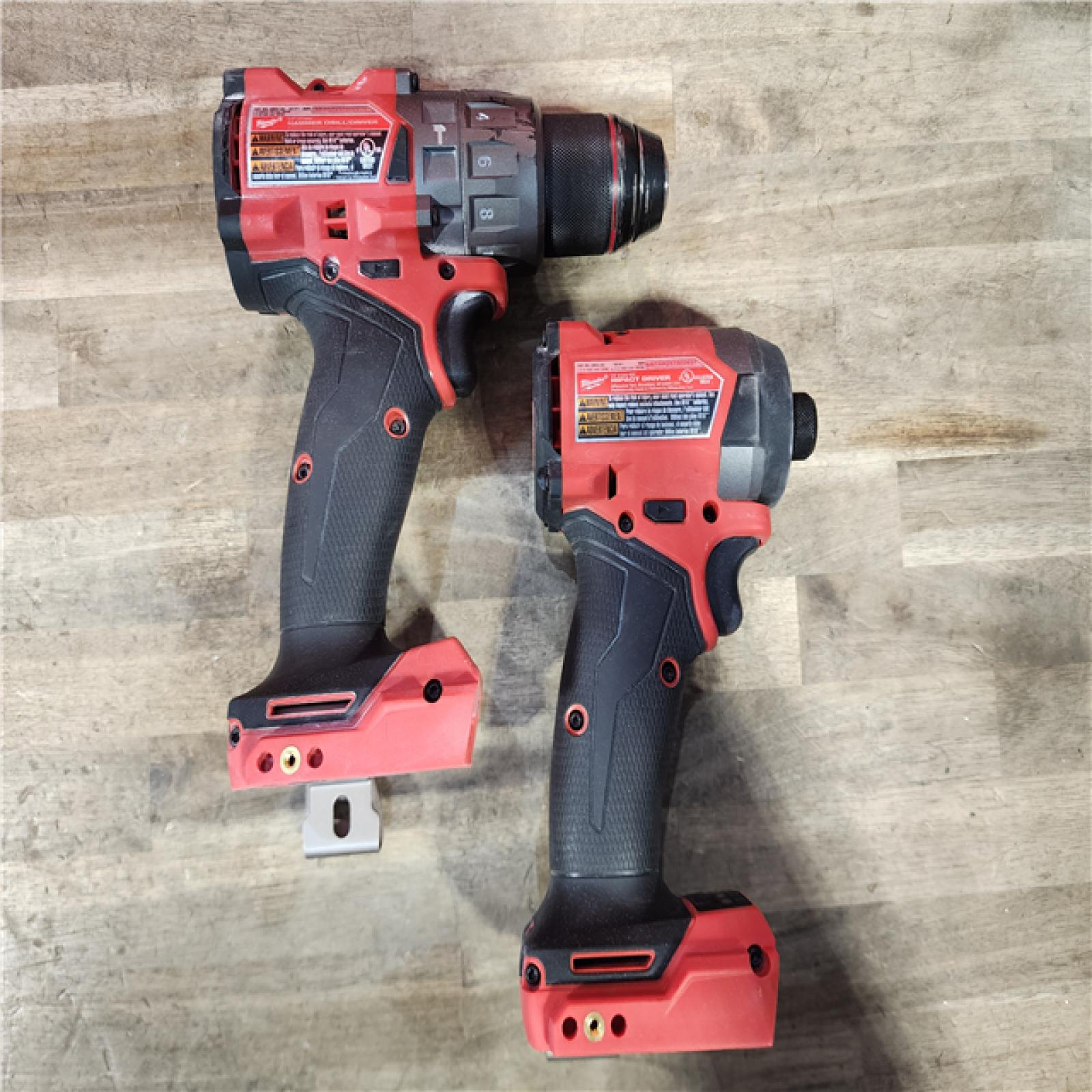 HOUSTON LOCATION - AS-IS MILWAUKEE FUEL 18V Lithium-Ion Brushless Cordless Hammer Drill and Impact Driver Combo Kit