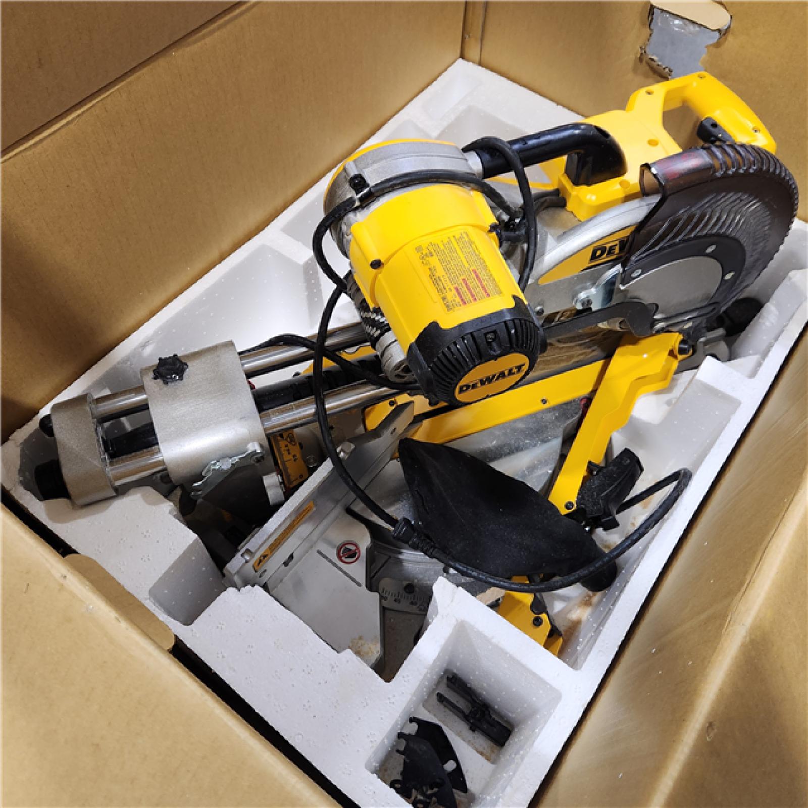 As-Is- DeWALT  12in Double Bevel Sliding Compound Miter Saw
