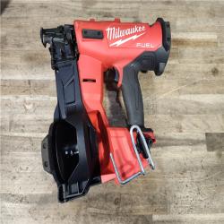 HOUSTON LOCATION - AS-IS Milwaukee M18 FUEL 18-Volt Lithium-Ion Brushless Cordless Coil Roofing Nailer (Tool Only)