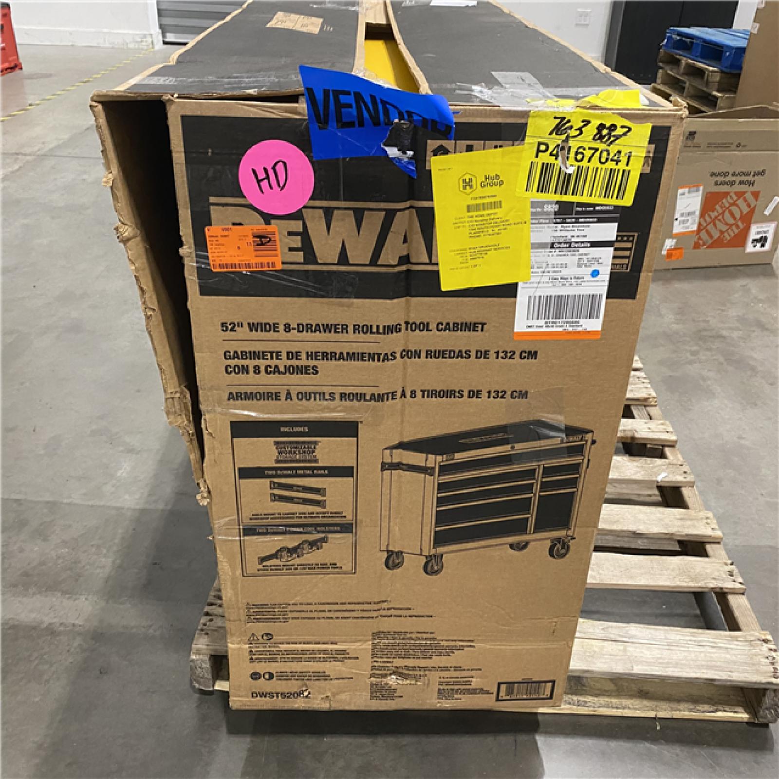 Dallas Location - As-Is DEWALT 52 in. W x 20 in. D 8-Drawer Tool Cabinet