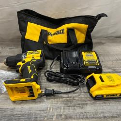 AS-IS DEWALT Atomic 20V Lithium-Ion Cordless Compact 1/2 in. Drill/Driver Kit