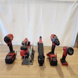 AS-IS- Milwaukee FUEL 18V Lithium-Ion Brushless Cordless (5-Tool) Combo Kit