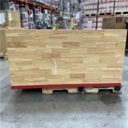 DALLAS LOCATION - AS-IS MILWAUKEE High Capacity 61 in. W x 22.1 in D 11-Drawer Mobile Workbench Cabinet with Solid Wood Top and Pegboard