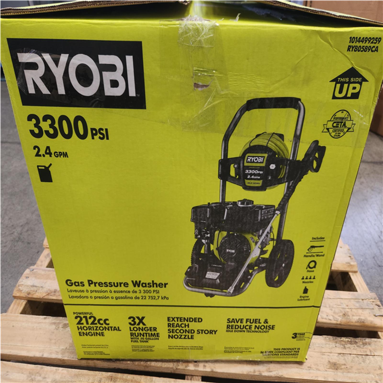 Phoenix NEW RYOBI 3300 PSI 2.4 GPM Cold Water Gas Pressure Washer with 212cc Engine
