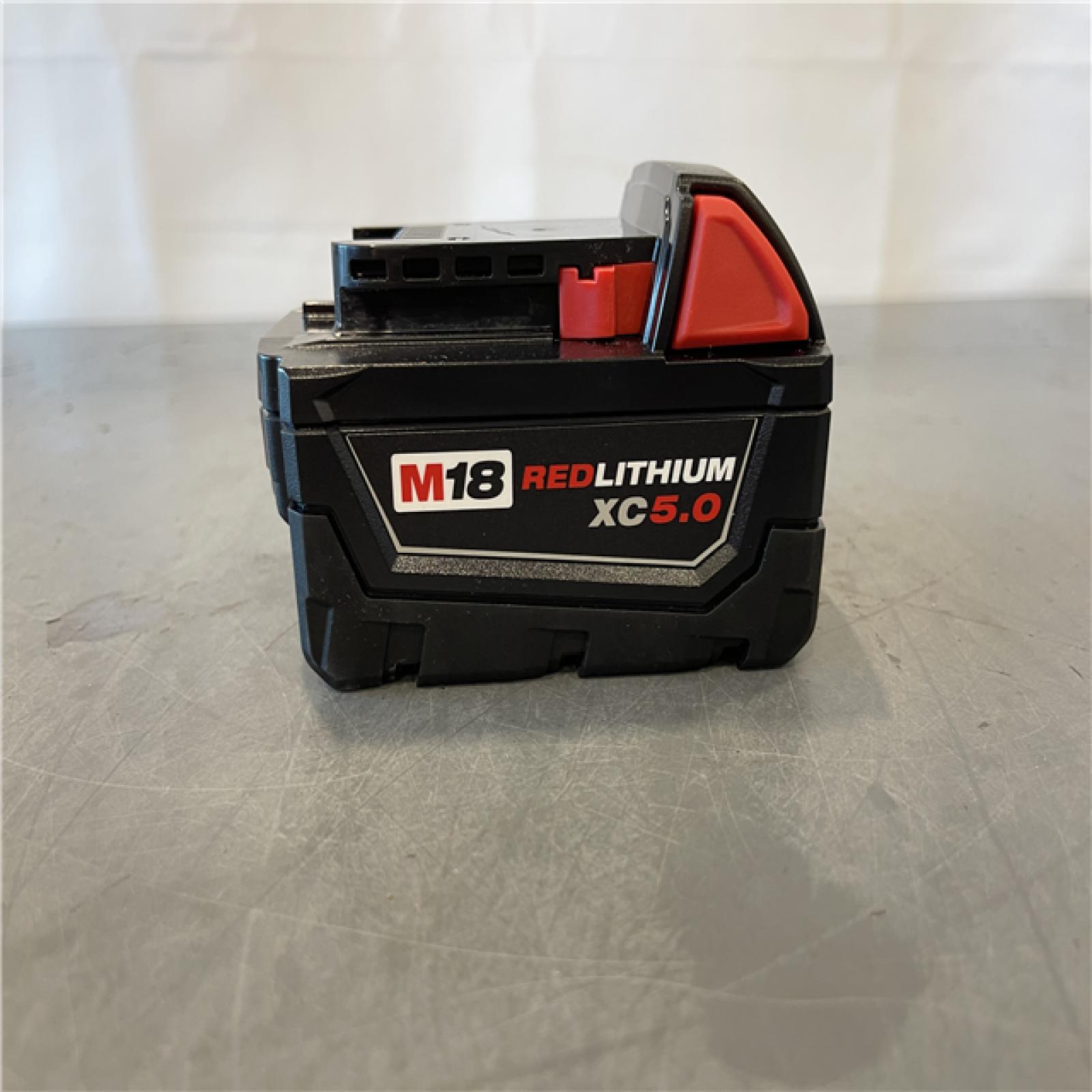 AS-IS - Milwaukee M18 18-Volt 5.0 Ah Lithium-Ion XC Extended Capacity Battery