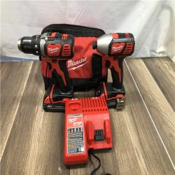 AS-IS Milwaukee M18 18V Lithium-Ion Cordless Drill Driver/Impact Driver Combo Kit