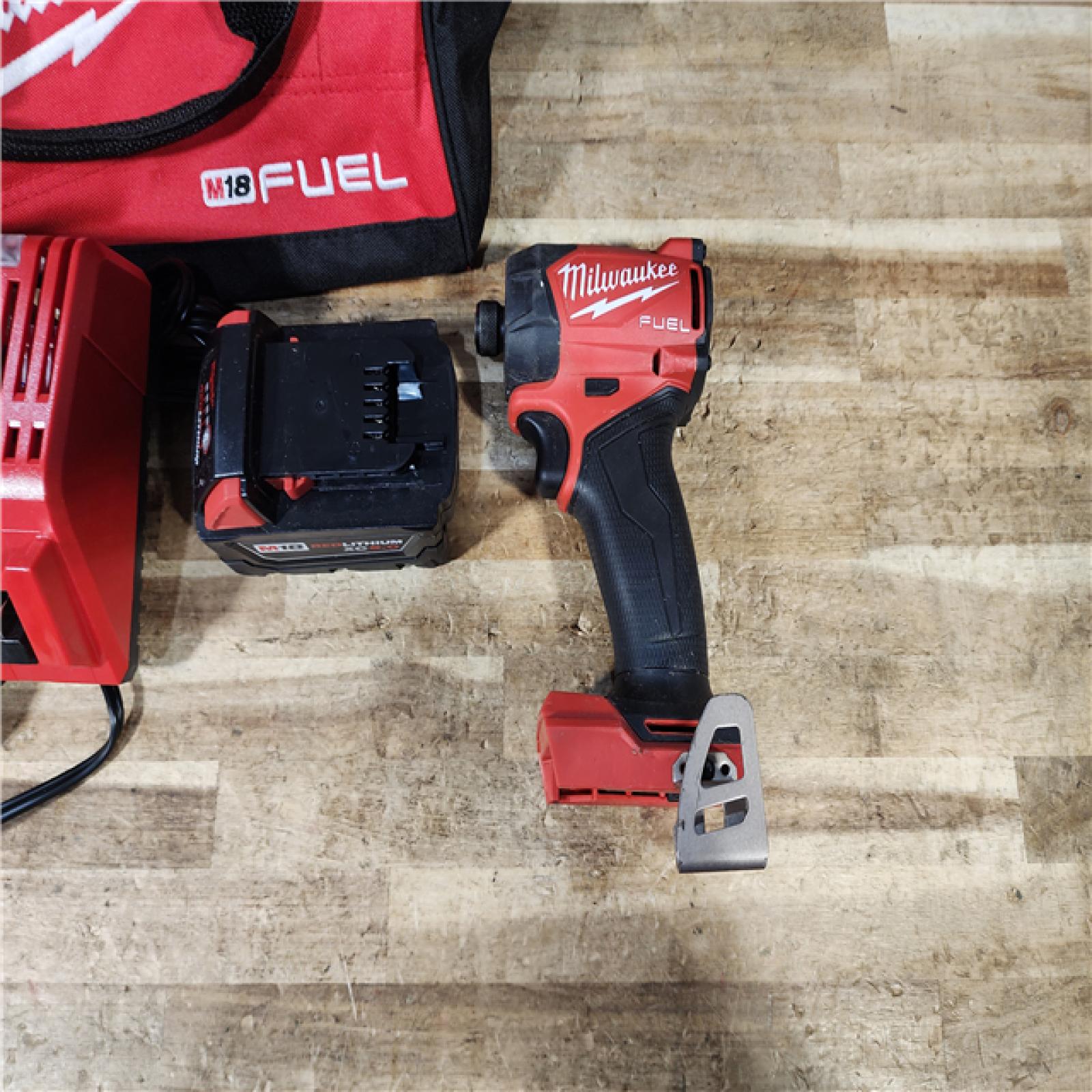 HOUSTON LOCATION - AS - IS Milwaukee FUEL SURGE 18V Lithium-Ion Brushless Cordless 1/4 in. Hex Impact Driver Kit