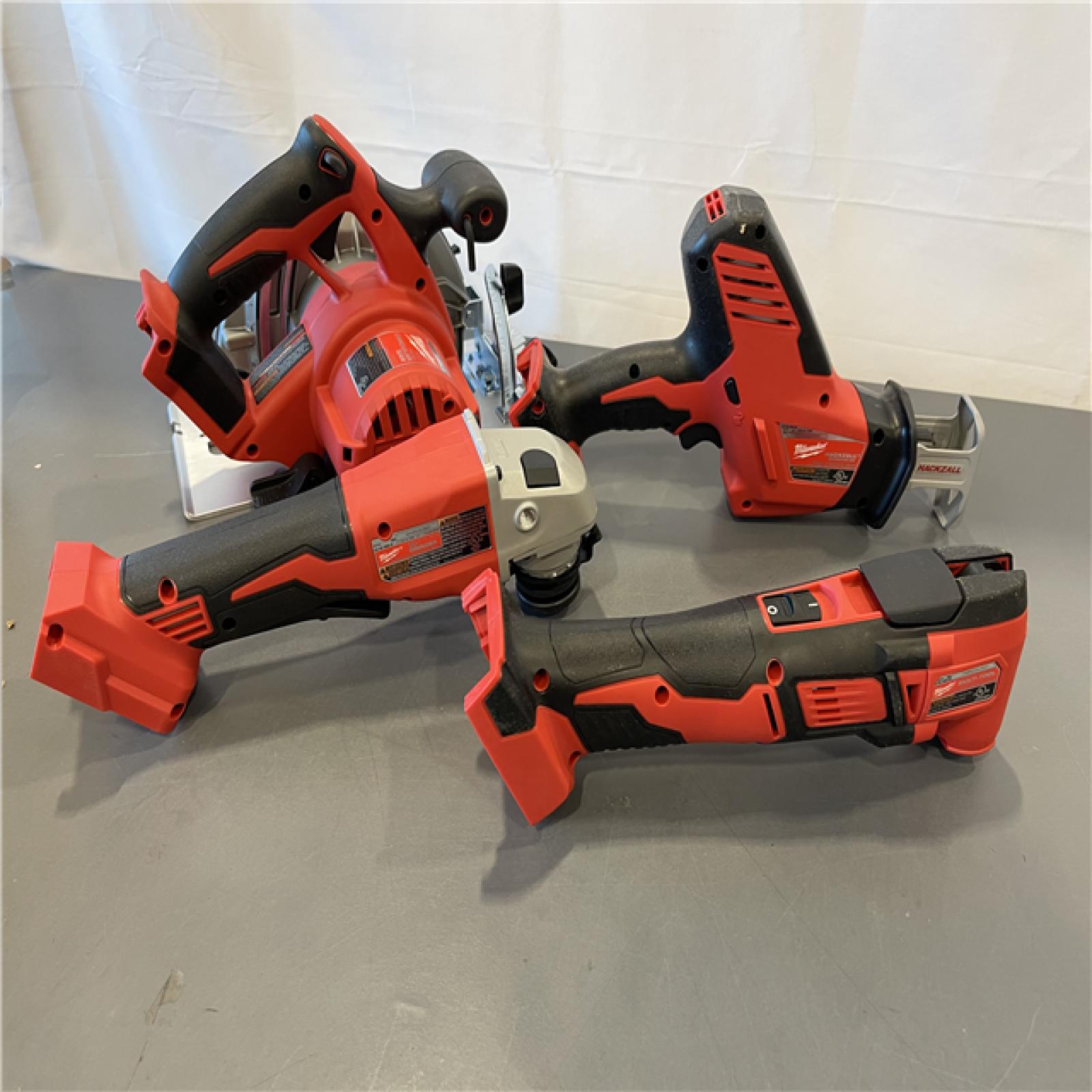 AS-IS - Milwaukee M18 18-Volt Lithium-Ion Cordless Combo Kit 7-Tool with 2-Batteries, Charger and Tool Bag