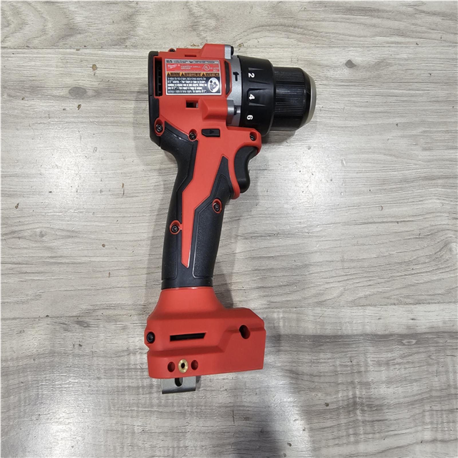 AS-IS Milwaukee 18V Lithium-Ion Brushless Cordless 1/2 in. Compact Hammer Drill/Driver Kit