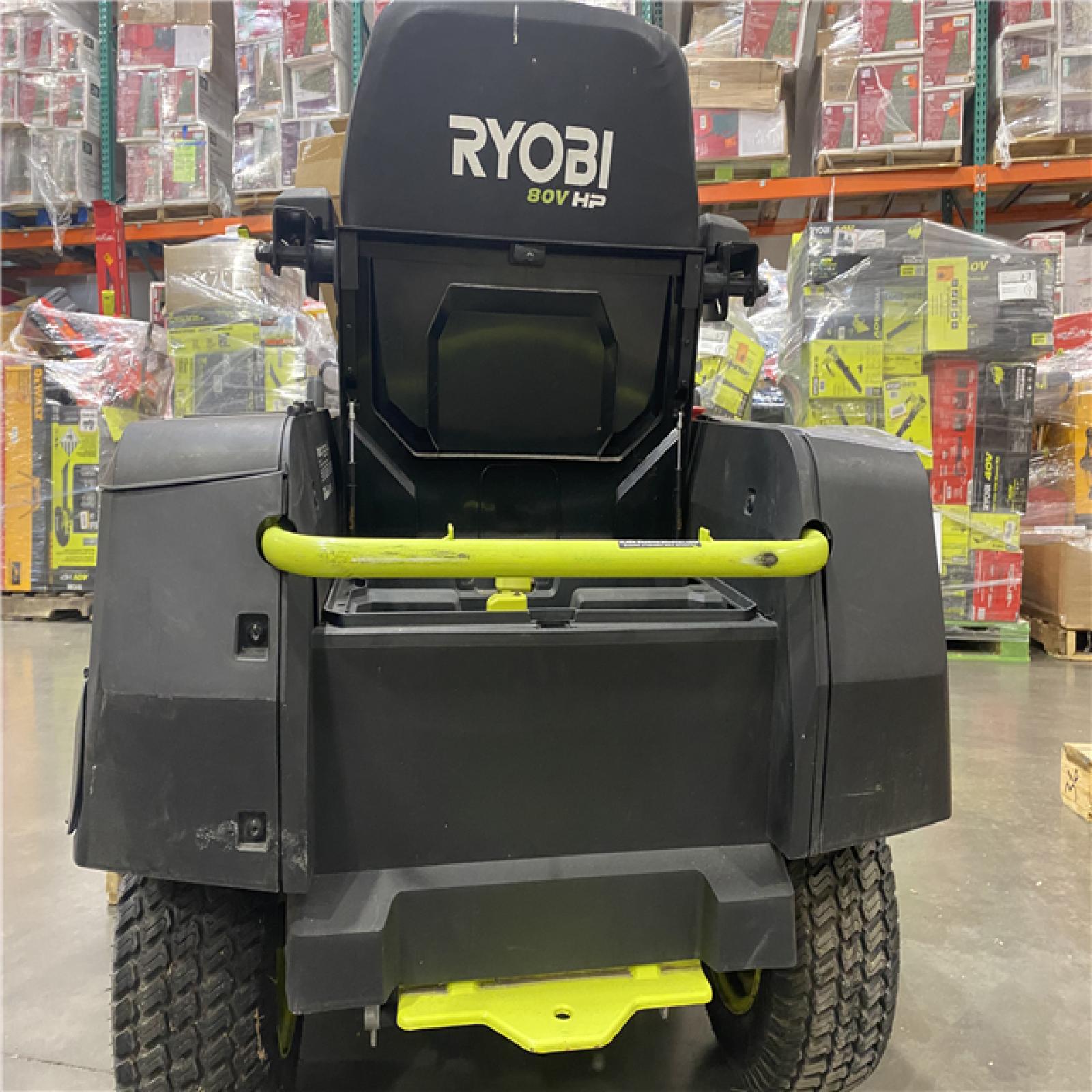 Dallas Location - As-Is RYOBI 80V HP Brushless 30 in.Riding Mower with (2) 80V 10 Ah Batteries and Charger