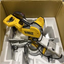 As-Is-  DEWALT 15 Amp Corded 12 in. Double Bevel Sliding Compound Miter Saw