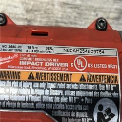 AS-IS Milwaukee 18V Lithium-Ion Brushless Cordless Compact Drill/Impact Combo Kit