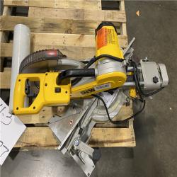 As-Is- DEWALT 15 Amp Corded 12 in. Double Bevel Sliding Compound Miter Saw