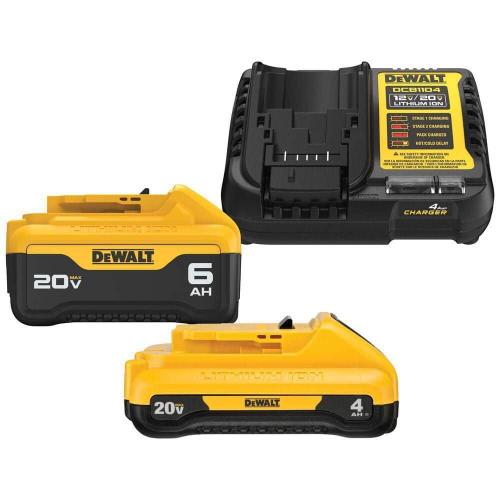 NEW - DEWALT 20V MAX Lithium-Ion Battery Kit with 5.0Ah and 2.0Ah Battery and Charger