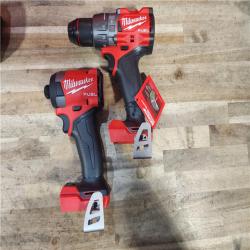 HOUSTON LOCATION - AS-IS Milwaukee  FUEL 18V Lithium-Ion Brushless Cordless Hammer Drill and Impact Driver Combo Kit