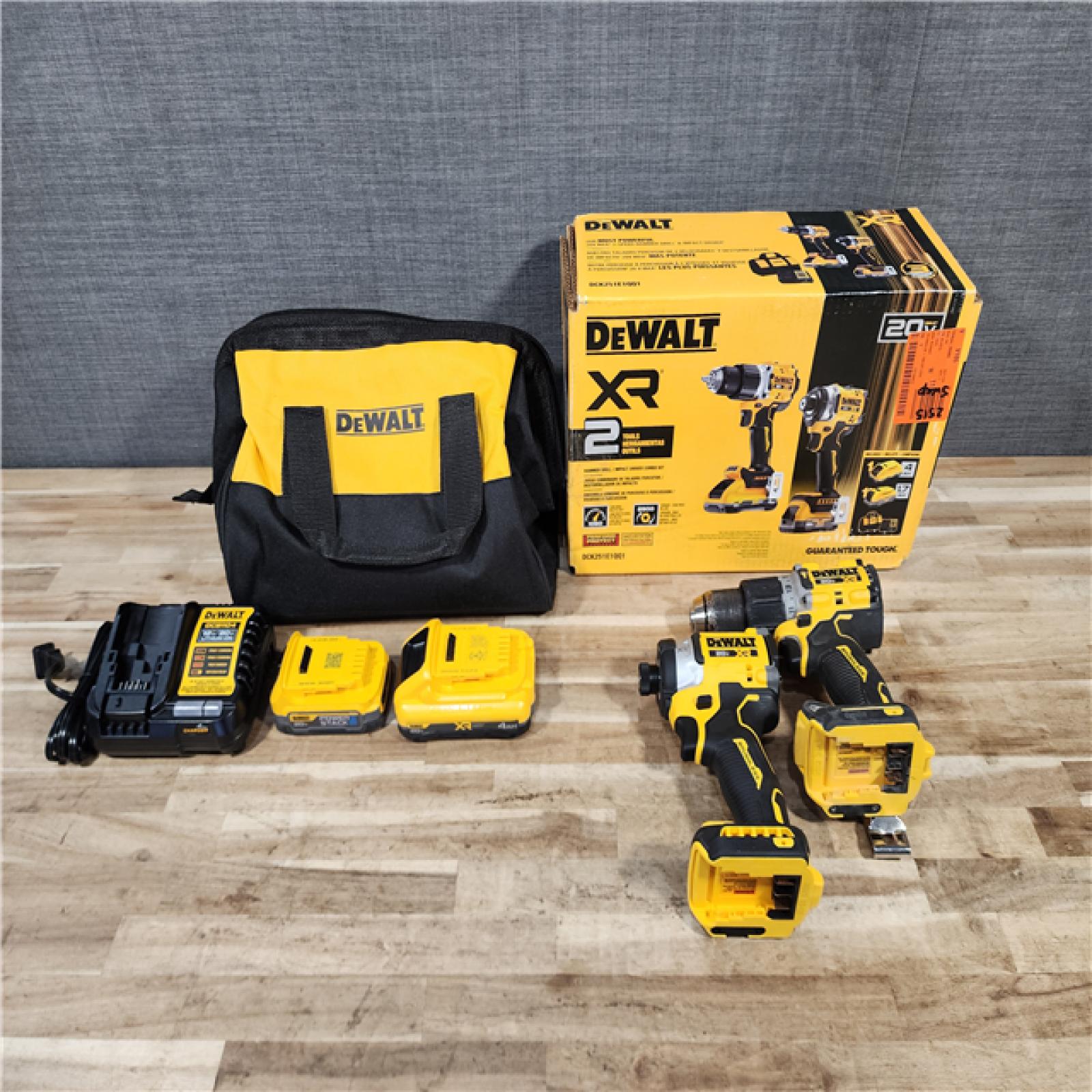 HOUSTON LOCATION - AS-IS DEWALT 20V XR Lithium-Ion Cordless 2-Tool Combo Kit