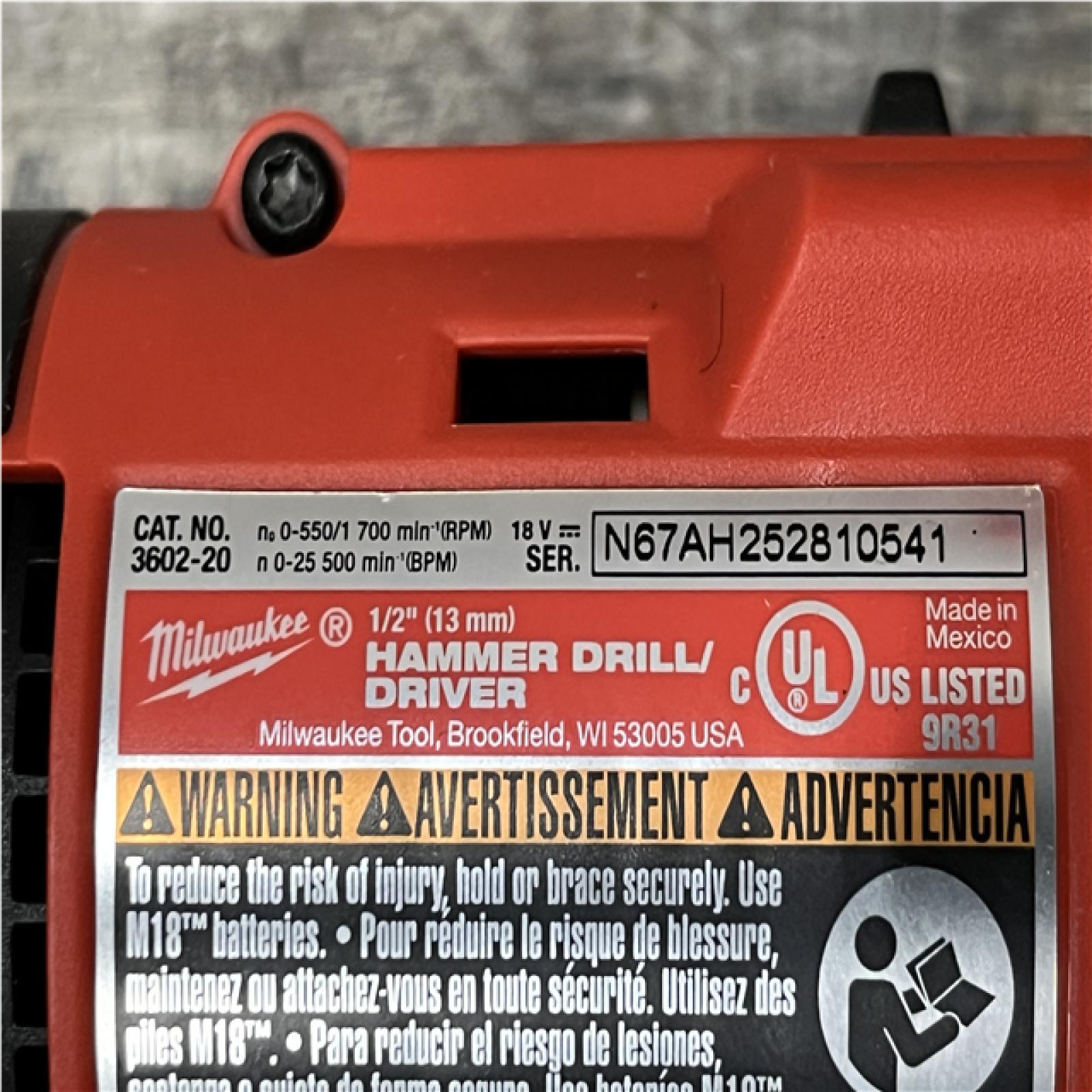 AS-IS Milwaukee 18-Volt Lithium-Ion Brushless Cordless Compact Hammer Drill/Impact Combo Kit