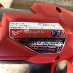 HOUSTON LOCATION - AS-IS Milwaukee  FUEL 18-Volt Lithium-Ion Brushless Cordless Gen II 16-Gauge Angled Finish Nailer (Tool-Only)