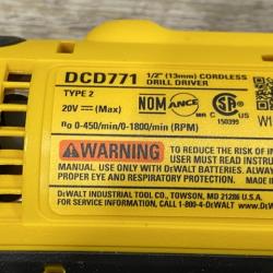 AS-IS DEWALT 20V MAX Cordless 1/2 in. Drill/Driver Kit