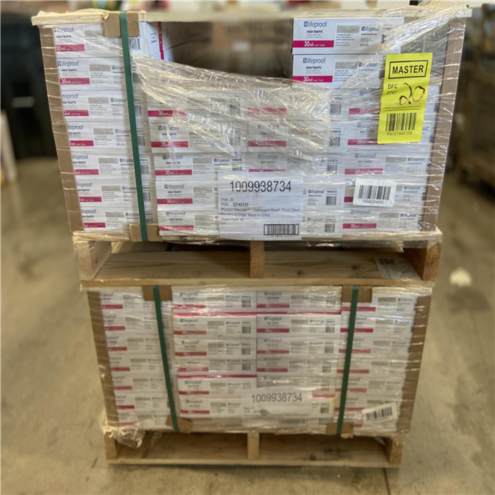 DALLAS LOCATION - Lifeproof Champagne Beach Wood 30 MIL x 8.7 in. W x 48 in. L Click Lock Waterproof Luxury Vinyl Plank Flooring (20.1 sqft/case)