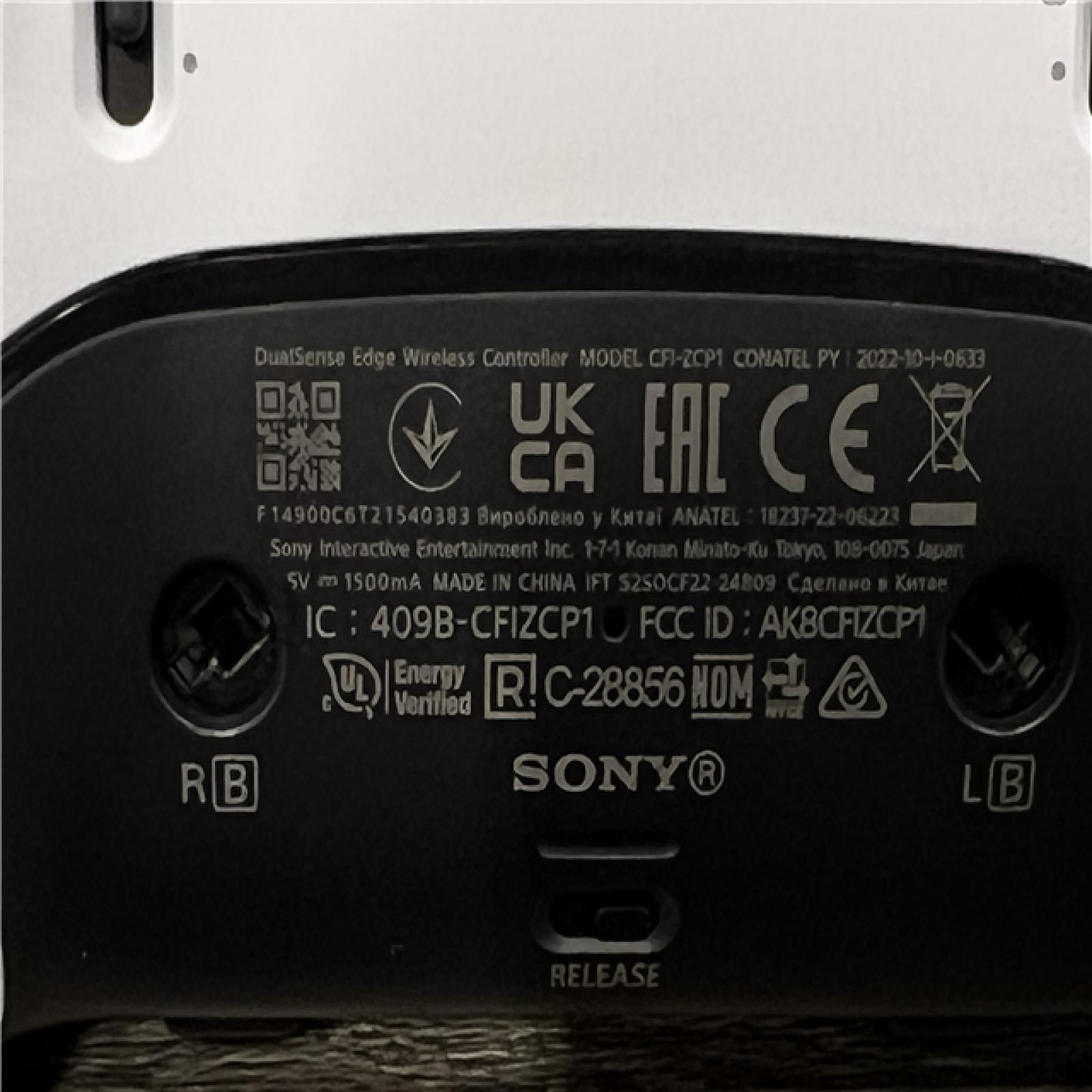 AS-IS Sony - DualSense Edge Wireless Controller - Black  White