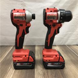 AS-IS Milwaukee 18V Lithium-Ion Brushless Cordless Compact Drill/Impact Combo Kit