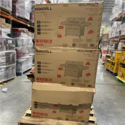 DALLAS LOCATION- NEW!- Nexgrill Gourmet Pro 6-Burner Stainless Steel Propane Gas Grill with Searing Side Burner and Griddle Max Insert PALLET (3 UNITS)