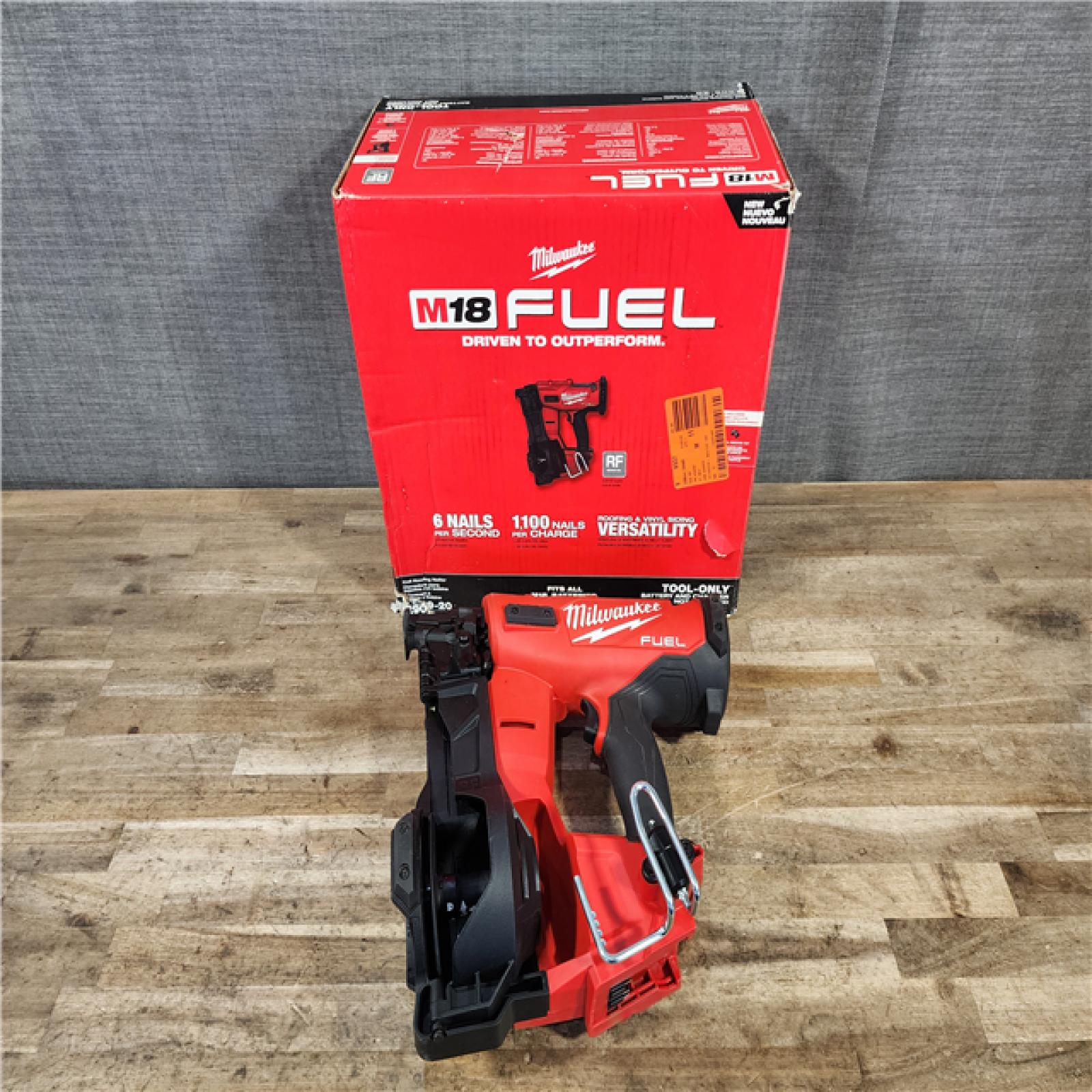HOUSTON LOCATION - AS-IS Milwaukee FUEL 18-Volt Lithium-Ion Brushless Cordless Coil Roofing Nailer (Tool Only)