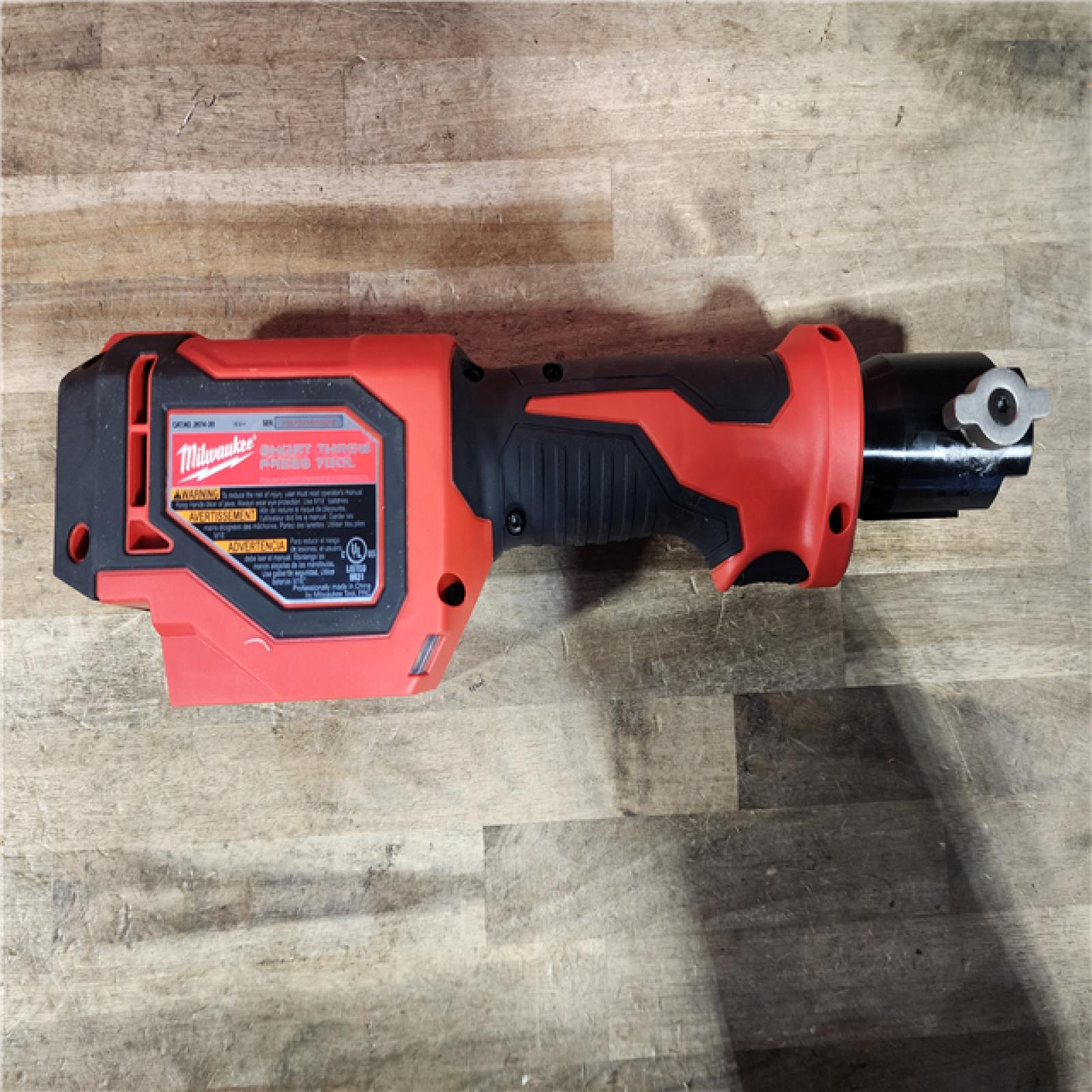 HOUSTON LOCATION - AS-IS Milwaukee M18 18V Lithium-Ion Cordless Short Throw Press Tool Kit