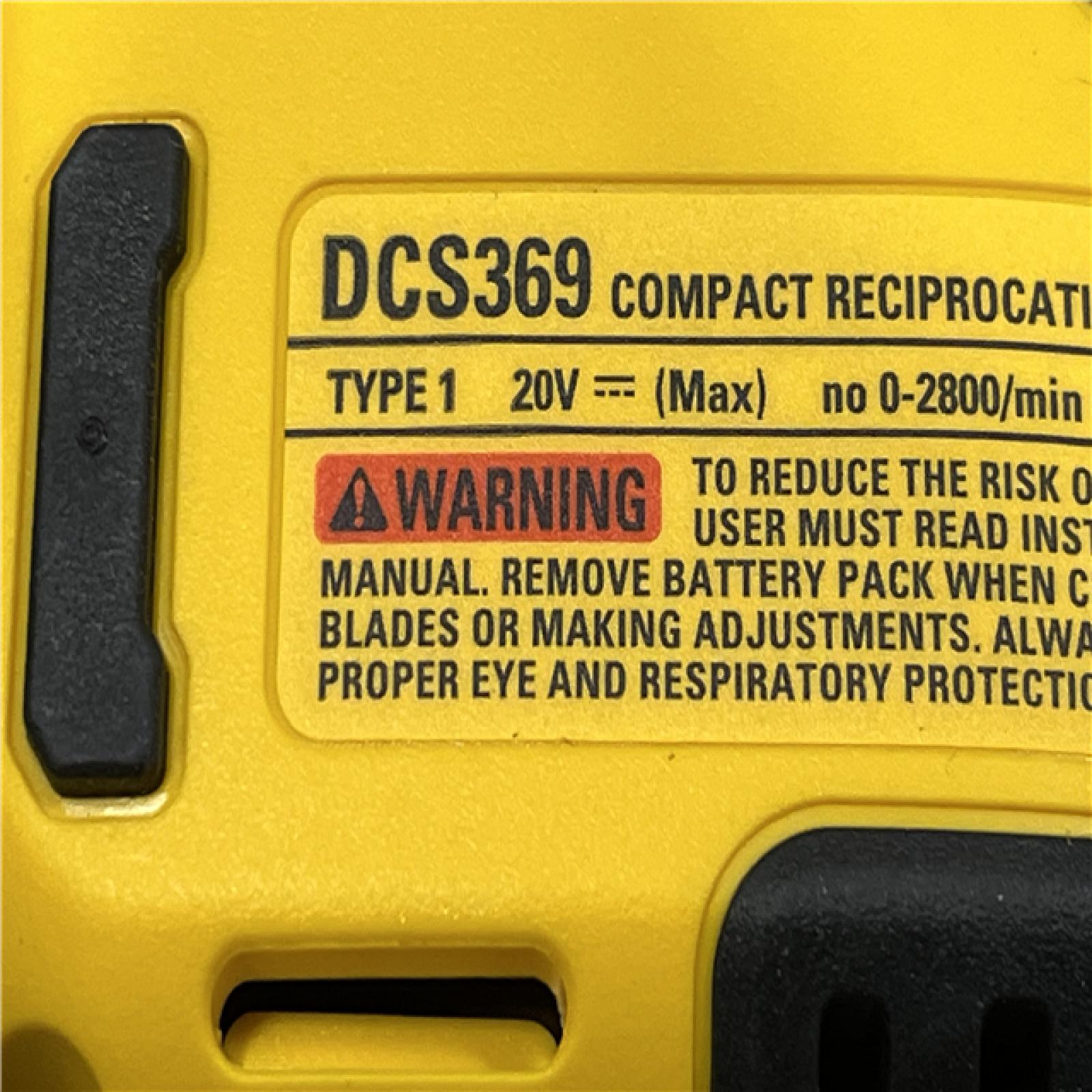 AS-IS DEWALT ATOMIC 20V MAX Cordless Brushless Compact Reciprocating Saw (Tool Only)