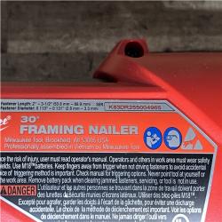 Houston Location AS-IS Milwaukee FUEL 3-1/2 in. 18-Volt 30-Degree Lithium-Ion Brushless Cordless Framing Nailer (Tool-Only)