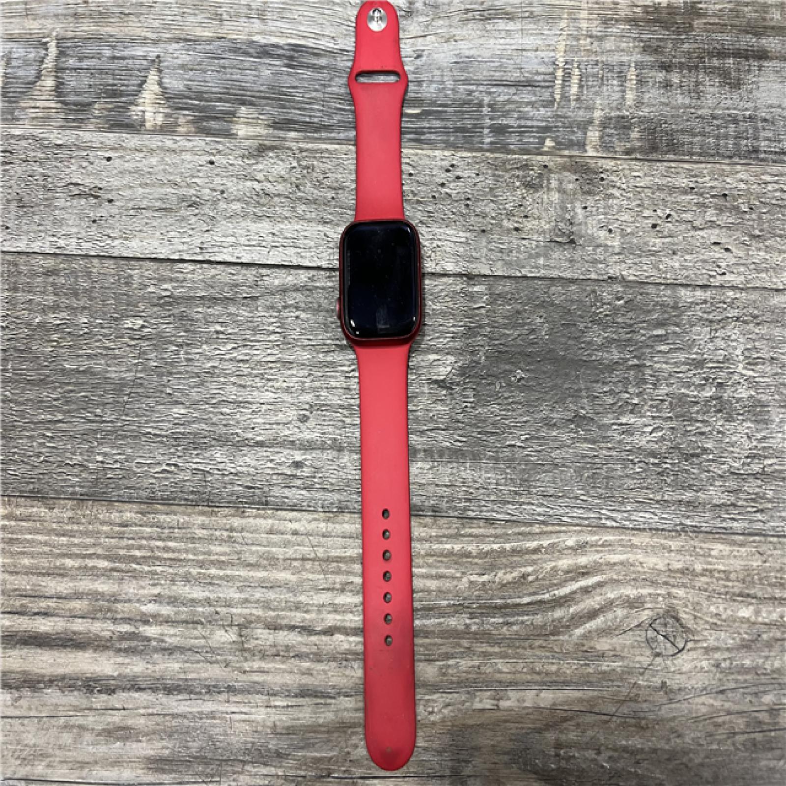 AS-IS Apple Watch Series 7 (GPS, 45mm) - Red Aluminum Case - Red Sport Band