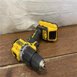 AS-IS DEWALT ATOMIC 20-Volt Lithium-Ion Cordless 1/2 in. Compact Hammer Drill with 3.0Ah Battery, Charger and Bag
