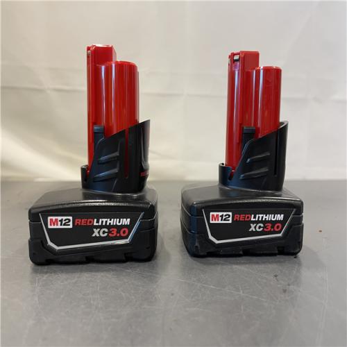 AS-IS - Milwaukee M12 12-Volt Lithium-Ion XC Extended Capacity 3.0Ah Battery Pack (2-Pack)