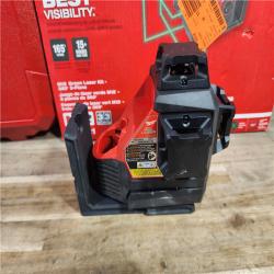 HOUSTON LOCATION - AS-IS Milwaukee-3632-21 M12 Green Beam Laser 360° 3-Plane Kit