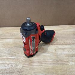 AS-IS -MILWAUKEE M12 FUEL 12V Lithium-Ion Brushless Cordless Stubby 1/2 in. Impact Wrench with Pin Detent (Tool-Only)