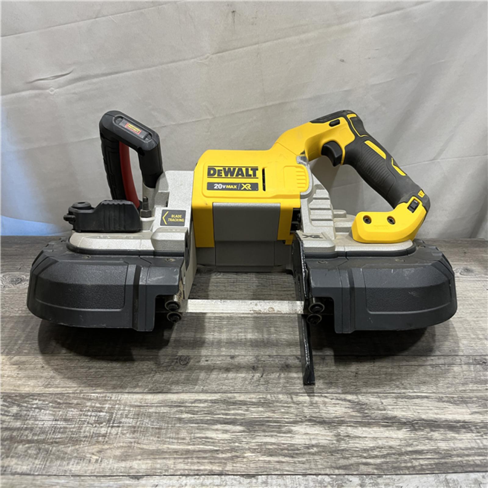 AS-IS DEWALT 20V MAX Cordless Brushless 5 in. Dual Switch Bandsaw (Tool-Only)