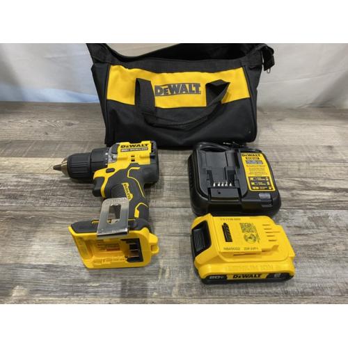 AS-IS DEWALT Atomic 20V Lithium-Ion Cordless Compact 1/2 in. Drill/Driver Kit