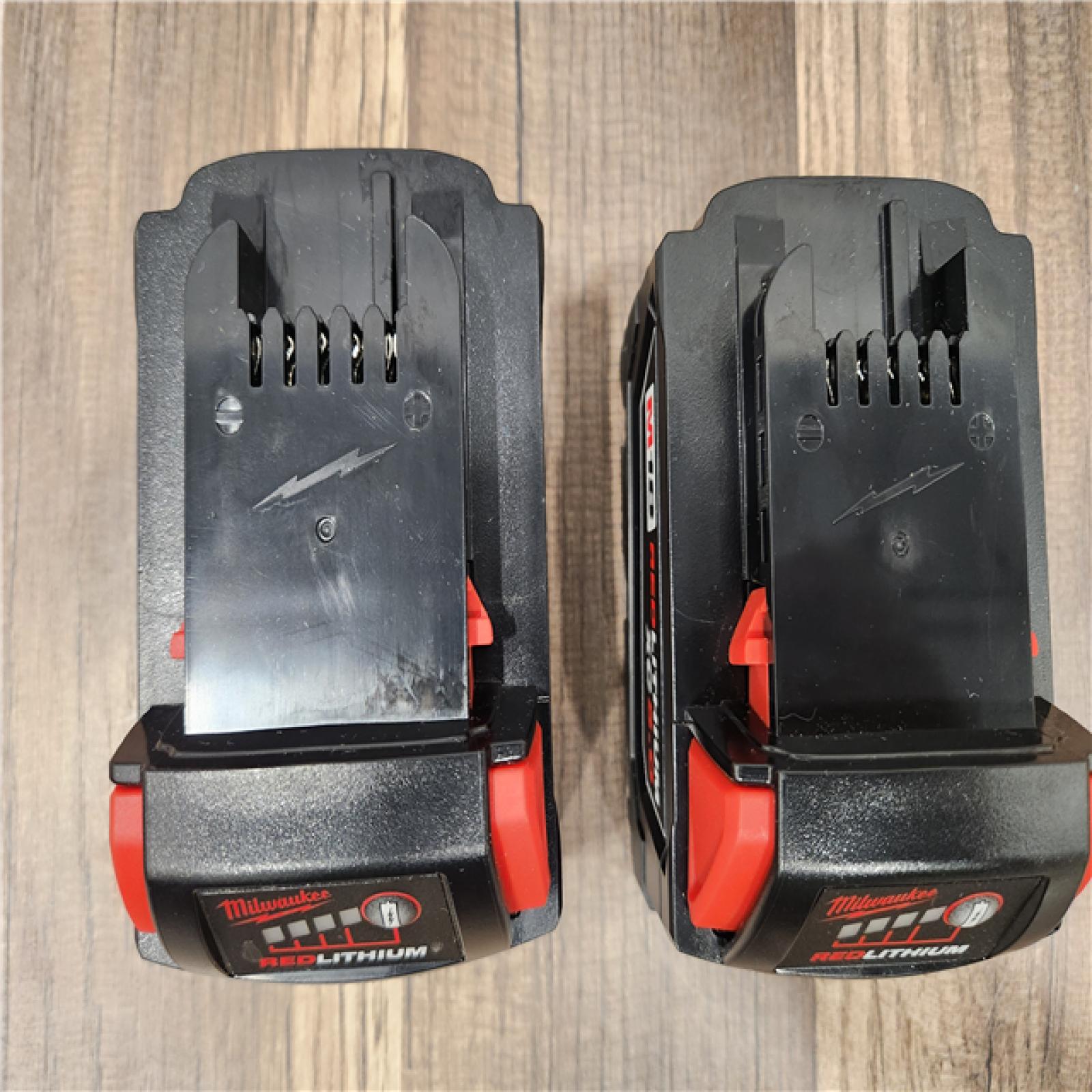AS-IS Milwaukee M18 18-Volt Lithium-Ion XC Extended Capacity 5.0 Ah Battery Pack (2-Pack)