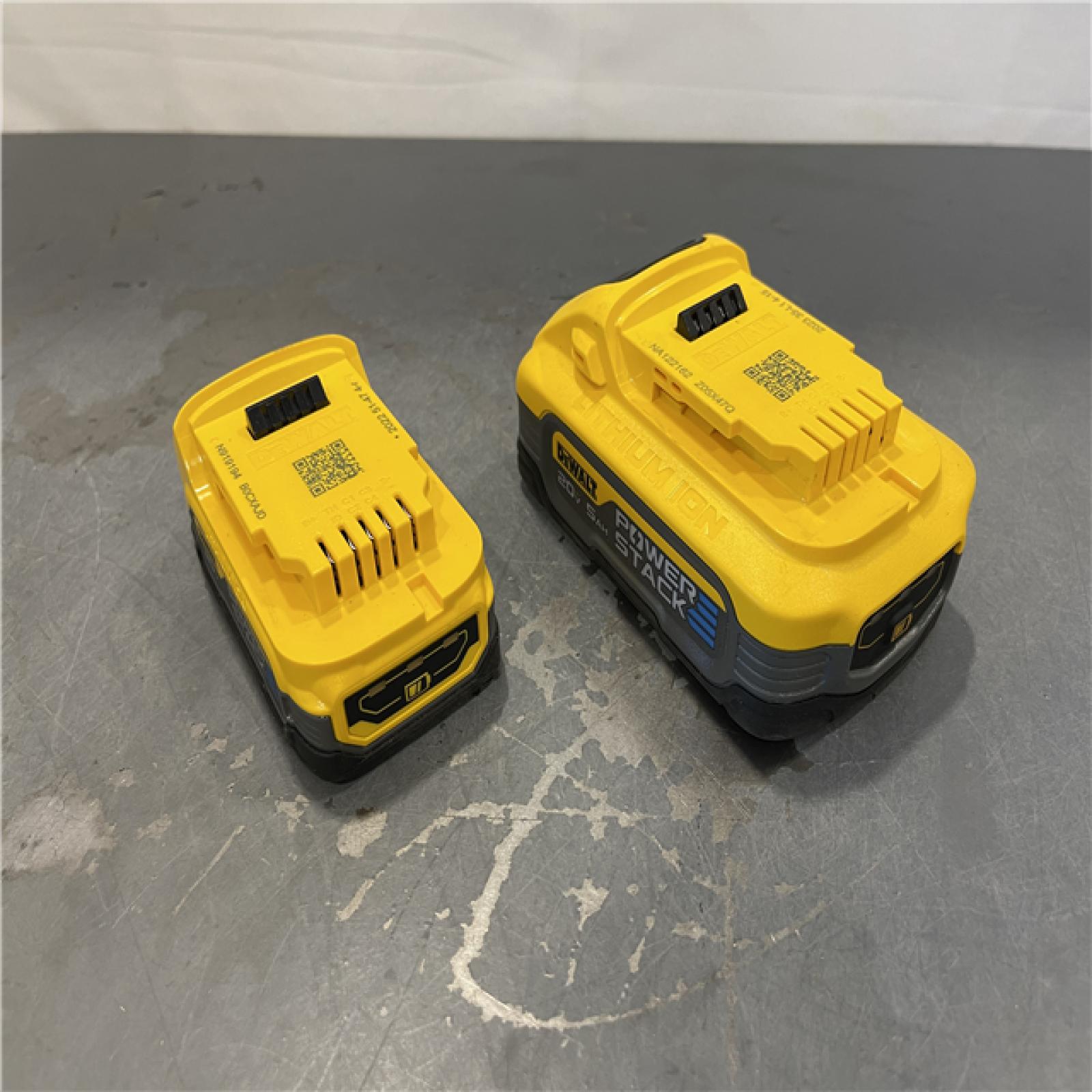 AS-IS - Dewalt 20V MAX POWERSTACK Lithium-Ion Batteries and Charger Starter Kit