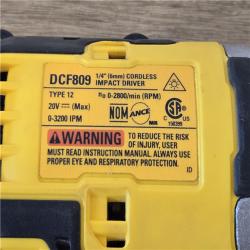 AS-IS DEWALT Atomic 20V Max Cordless Compact 1/4 in. Impact Driver Kit